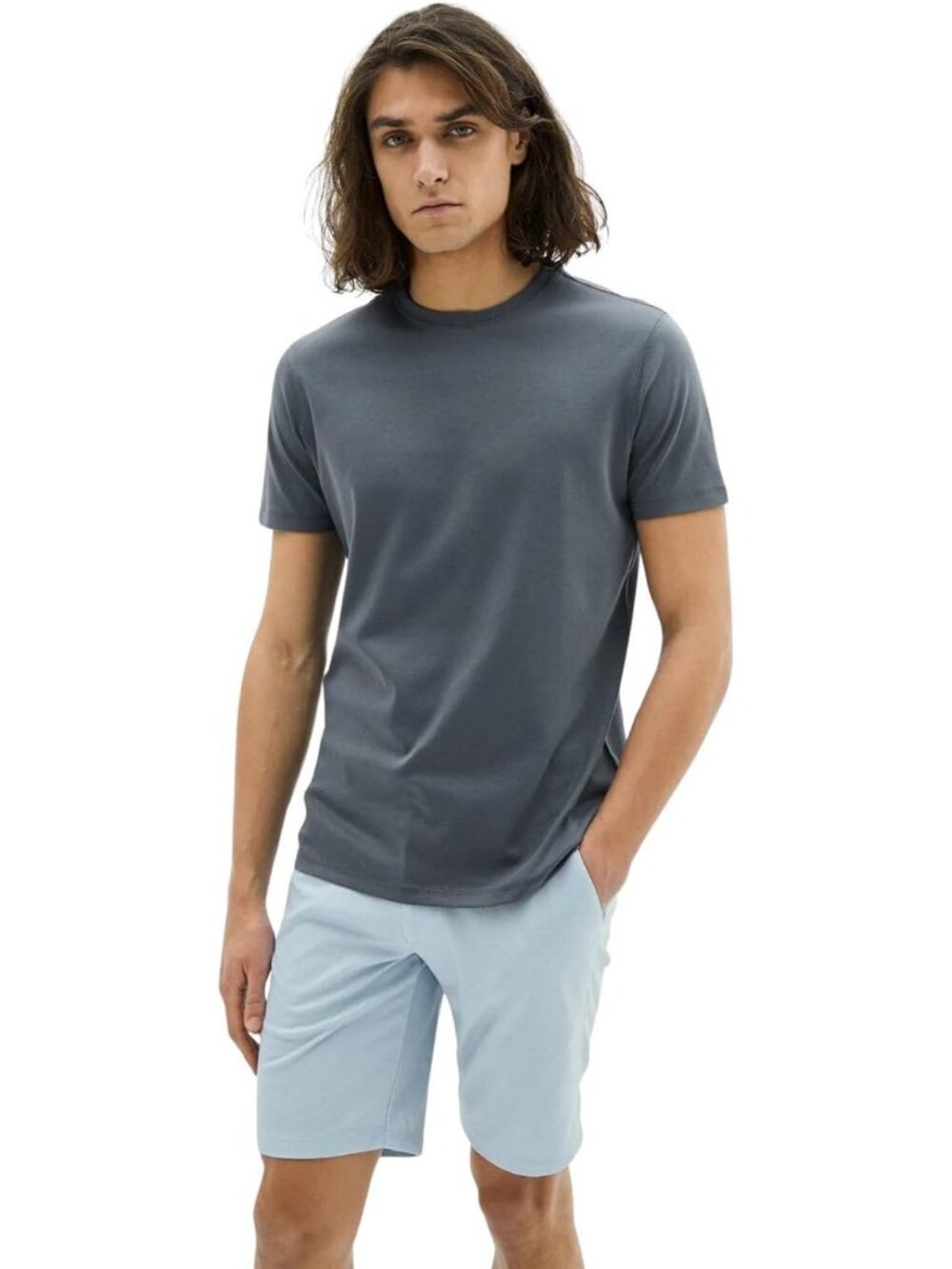 Men's Pima Cotton Short Sleeve Crew Neck Georgia Tee - Soft, Comfortable T-Shirt